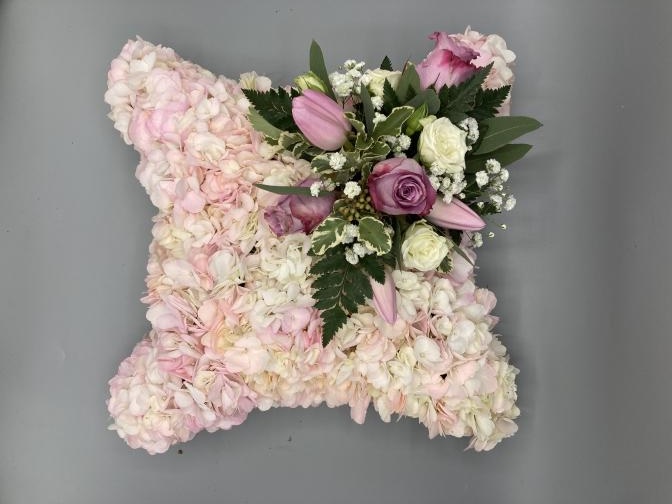 Hydrangea Based Cushion
